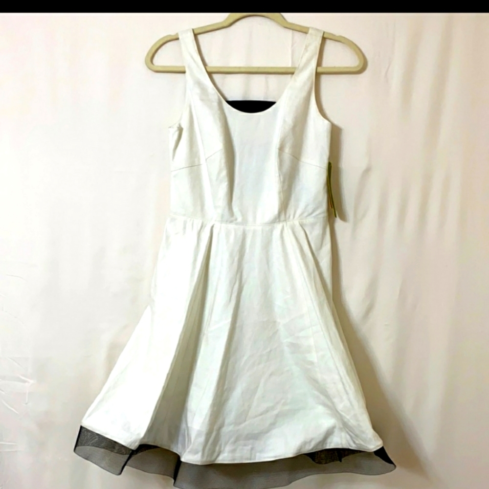 Nicole miller wrote and black dress